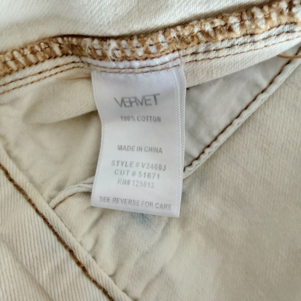 Vervet Los Angeles Women’s Denim Jacket Size Medium Oversized Distressed Dip Dye - Picture 10 of 11